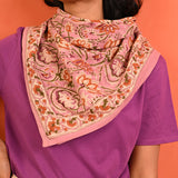 Grand foulard N°114 Rose