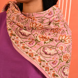 Grand foulard N°114 Rose