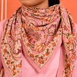 Grand foulard N°114 Rose