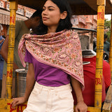 Grand foulard N°114 Rose