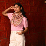 Grand foulard N°114 Rose