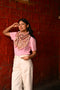 Grand foulard N°114 Rose