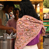 Grand foulard N°114 Rose