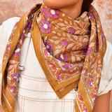Grand foulard N°115 Caramel