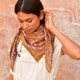 Grand foulard N°115 Caramel