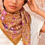 Grand foulard N°115 Caramel