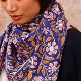 Grand foulard N°115 Cobalt