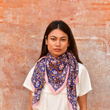 Grand foulard N°115 Cobalt