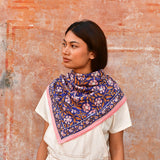 Grand foulard N°115 Cobalt