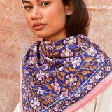 Grand foulard N°115 Cobalt