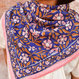 Grand foulard N°115 Cobalt