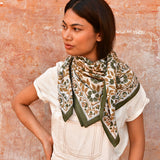 Grand foulard N°115 Vert