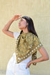 Grand foulard ANASTASE Bistre