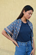 Grand foulard ANASTASE Bleu marine