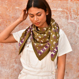 Grand foulard ANASTASE Olive