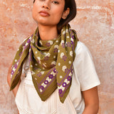 Grand foulard ANASTASE Olive