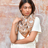 Grand foulard ANTIOCHE Havane
