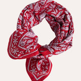 Grand foulard ANTIOCHE Tomato