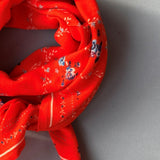 Grand foulard ATHENA Tomato