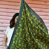 Grand foulard FAUVE Vert