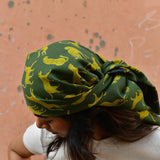 Grand foulard FAUVE Vert