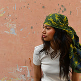 Grand foulard FAUVE Vert