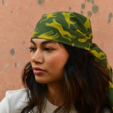 Grand foulard FAUVE Vert