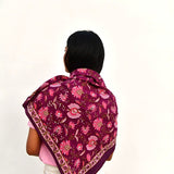 Grand foulard THÉODORA Betterave