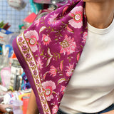Grand foulard THÉODORA Betterave