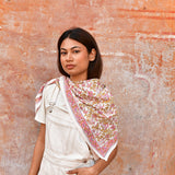 Grand foulard CALYPSO Écru