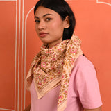 Grand foulard CALYPSO Rose