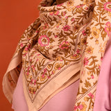 Grand foulard CALYPSO Rose