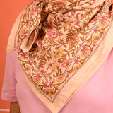 Grand foulard CALYPSO Rose
