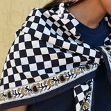 Grand foulard CHECKS Nuit