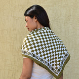 Grand foulard CHECKS Vert