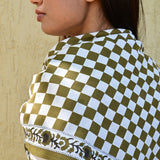 Grand foulard CHECKS Vert