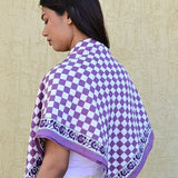 Grand foulard CHECKS Violet