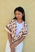 Grand foulard FAUVE Latte