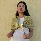 Grand foulard FAUVE Noix