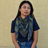 Grand foulard GALATIE Bleu marine