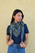 Grand foulard GALATIE Bleu marine