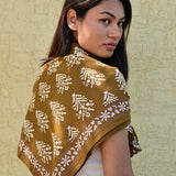 Grand foulard GALATIE Tabac