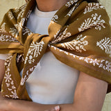 Grand foulard GALATIE Tabac