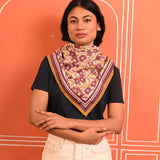 Grand foulard HÉLIOS Écru