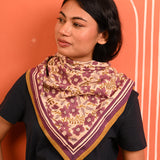 Grand foulard HÉLIOS Écru