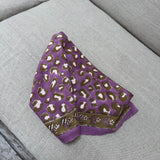 Grand foulard LÉOPARD Violet