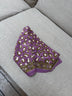 Grand foulard LÉOPARD Violet