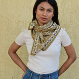 Grand foulard MERCURE Bistre
