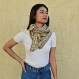 Grand foulard MERCURE Bistre