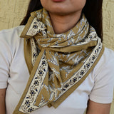 Grand foulard MERCURE Bistre